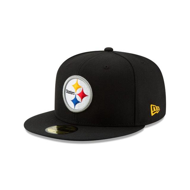 NFL Pittsburgh Steelers 59Fifty Fitted (ZHT2458) - Black New Era Caps